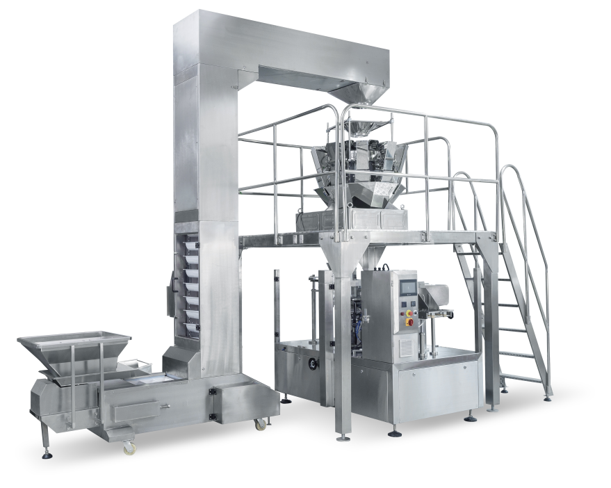 八工位給袋機配組合稱配套系統